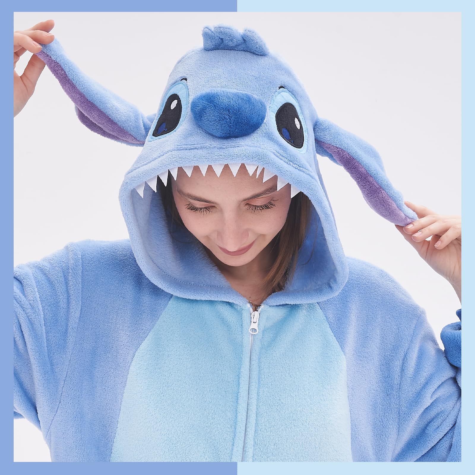 Foto 3 pulgar | Disfraz Unisex De Pijama Gonaap Stitch Para Adulto, Talla L - Venta Internacional.