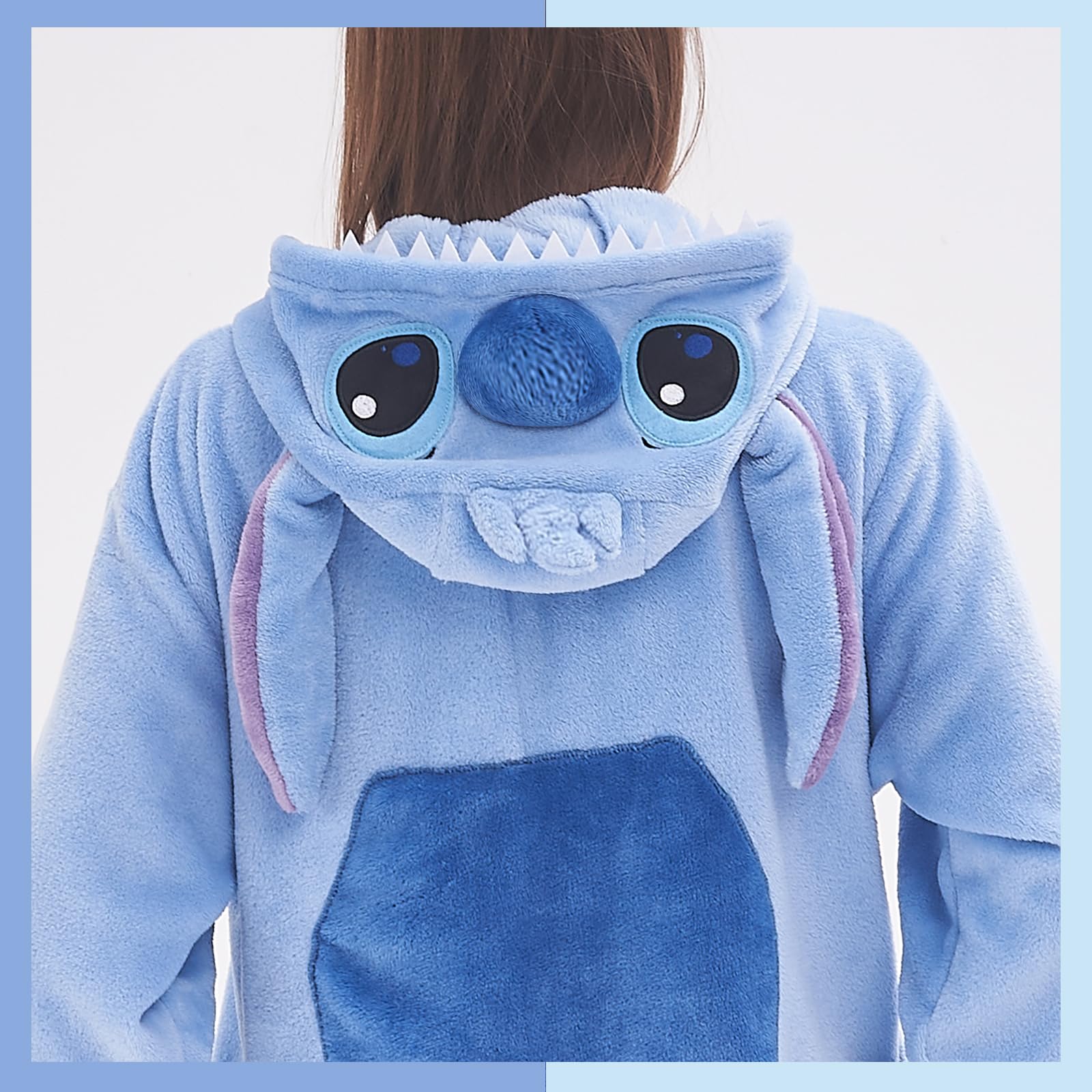 Foto 4 pulgar | Disfraz Unisex De Pijama Gonaap Stitch Para Adulto, Talla L - Venta Internacional.