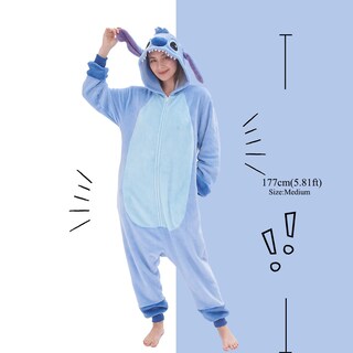Foto 4 | Disfraz Unisex De Pijama Gonaap Stitch Para Adulto, Talla L - Venta Internacional.
