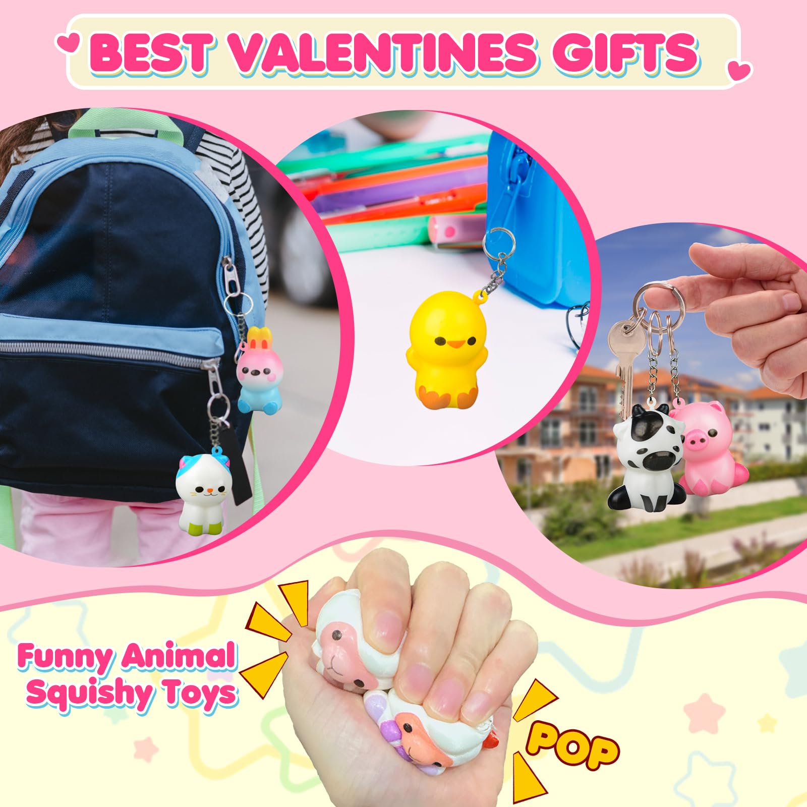 Foto 8 pulgar | Llaveros Con Forma De Juguetes Blandos Con Forma De Animal, Regalos De San Valentín Para Niños - Venta Internacional.