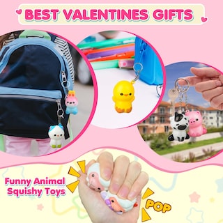 Foto 7 | Llaveros Con Forma De Juguetes Blandos Con Forma De Animal, Regalos De San Valentín Para Niños - Venta Internacional.