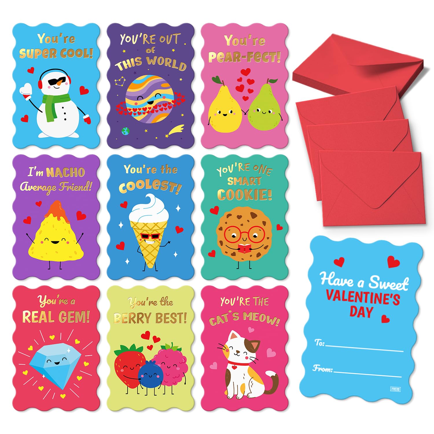 Foto 2 pulgar | Tarjetas De San Valentín Sweetzer & Orange S&o 36 Funny Kids - Venta Internacional.