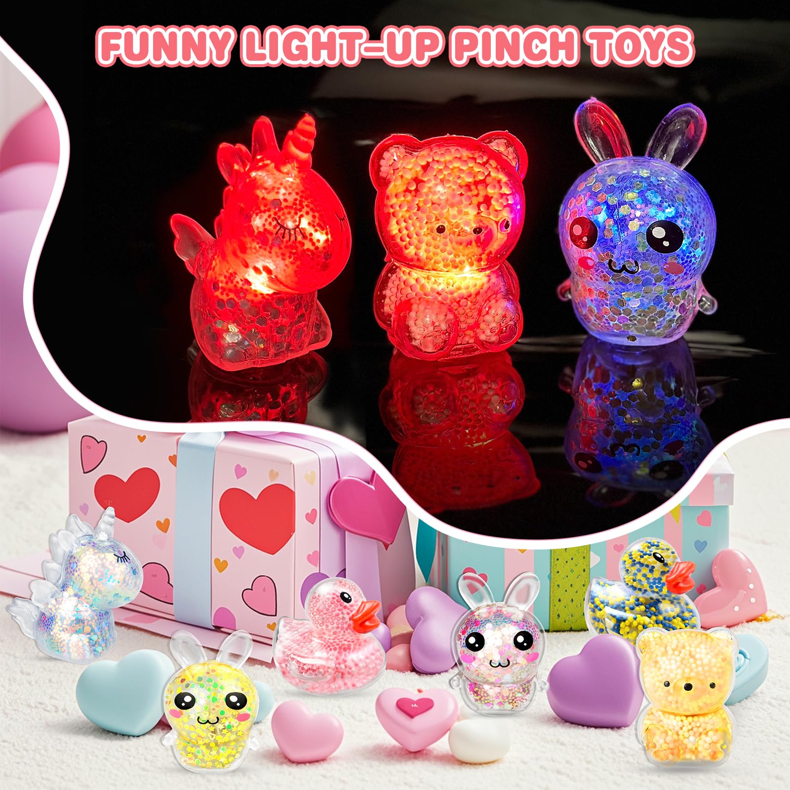 Foto 4 pulgar | Juguetes Blandos Con Iluminación Led Para El Día De San Valentín, Paquete De 24 Unidades Para Niños - Venta Intern