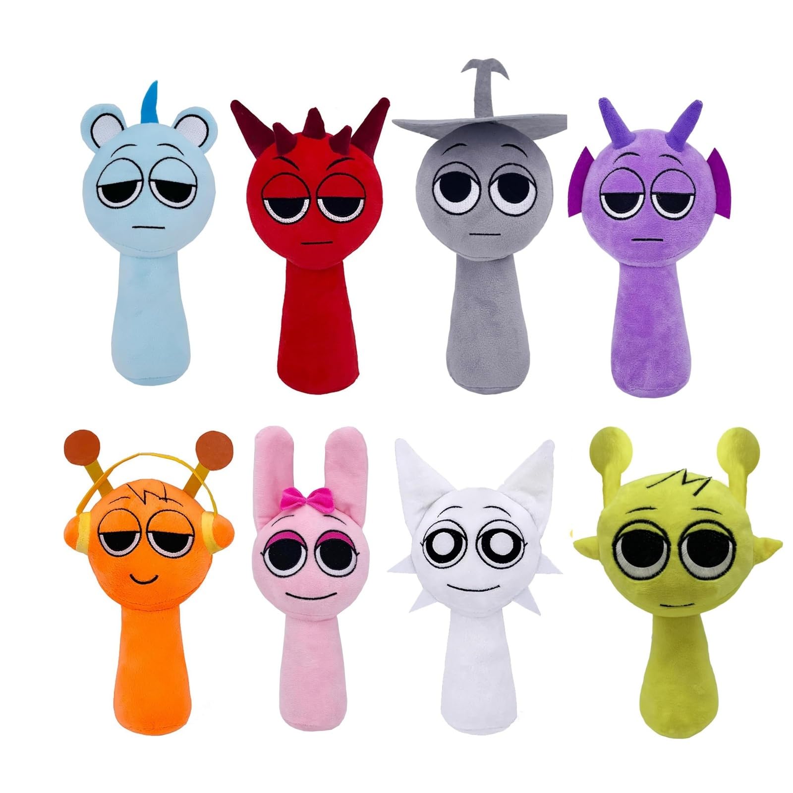 Foto 2 pulgar | Peluche Sprunki Sprunky Wenda y Gris 25 cm Multicolor 8 Piezas - Venta Internacional