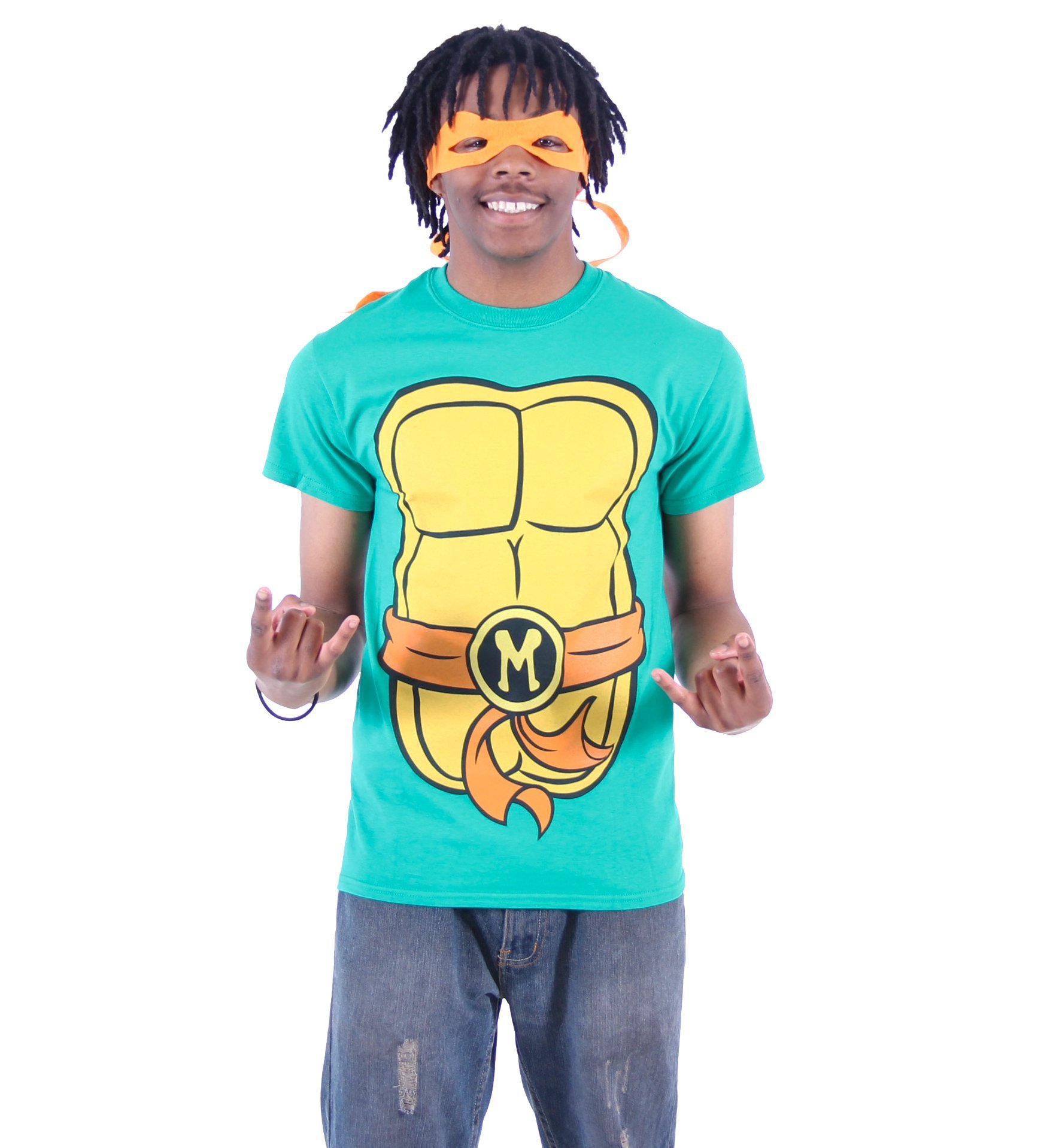 Foto 2 pulgar | Disfraz De Teenage Mutant Ninja Turtles Tmnt Michelangelo Para Adulto - Venta Internacional.