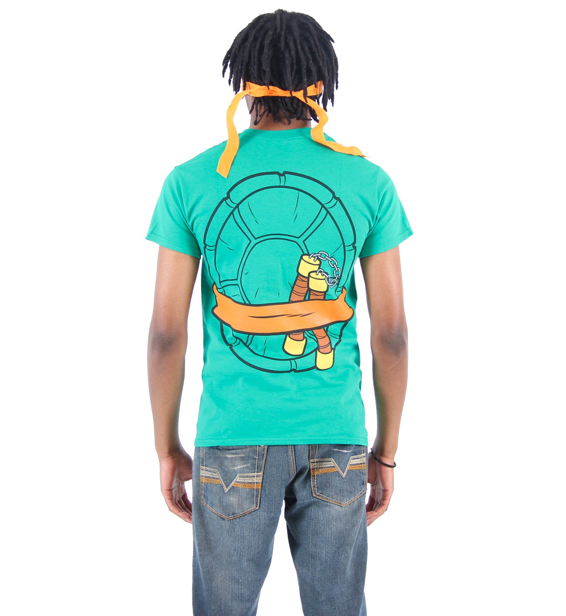 Foto 2 | Disfraz De Teenage Mutant Ninja Turtles Tmnt Michelangelo Para Adulto - Venta Internacional.