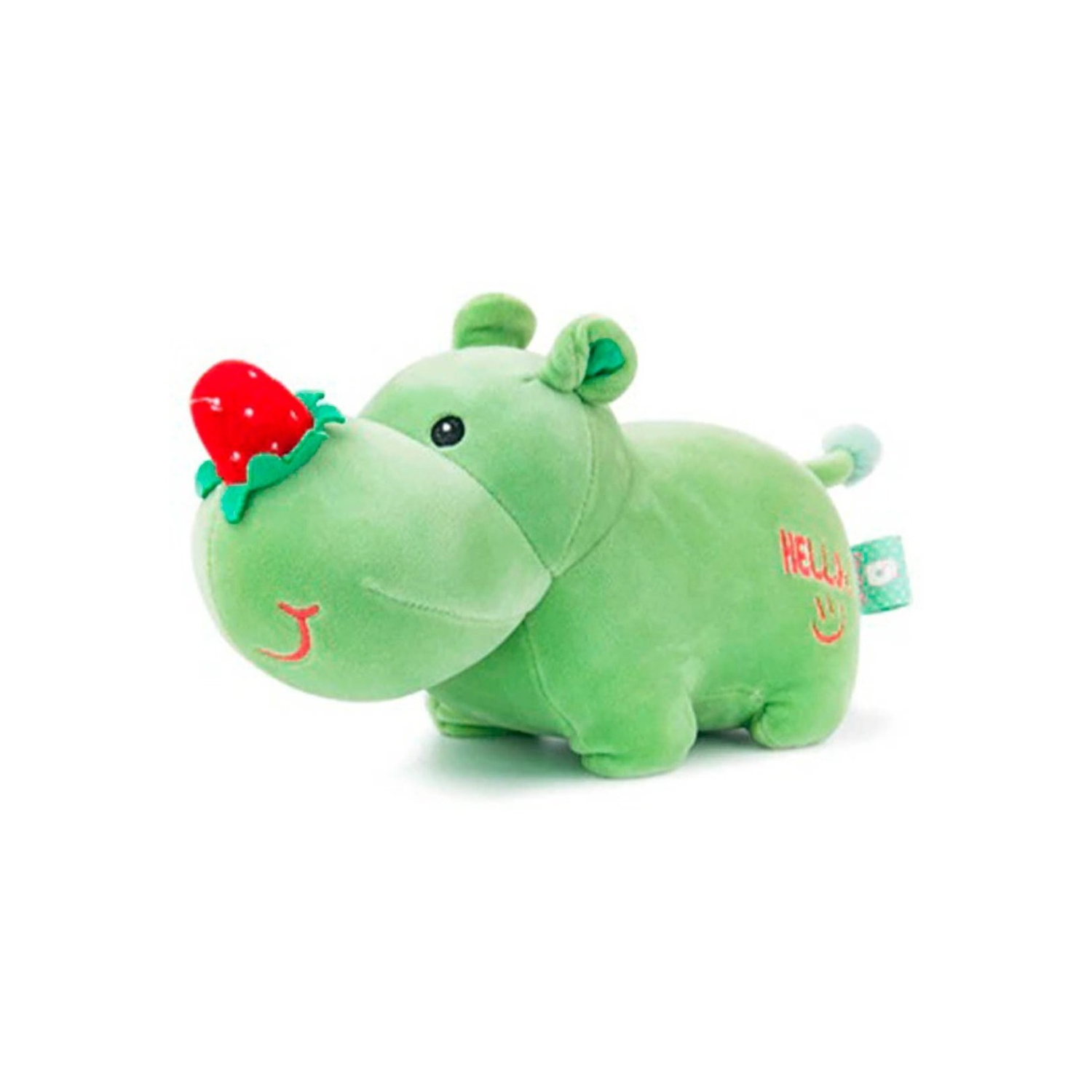 Foto 2 pulgar | Peluche de Rinoceronte Verde con Nariz de Fresa - Venta Internacional