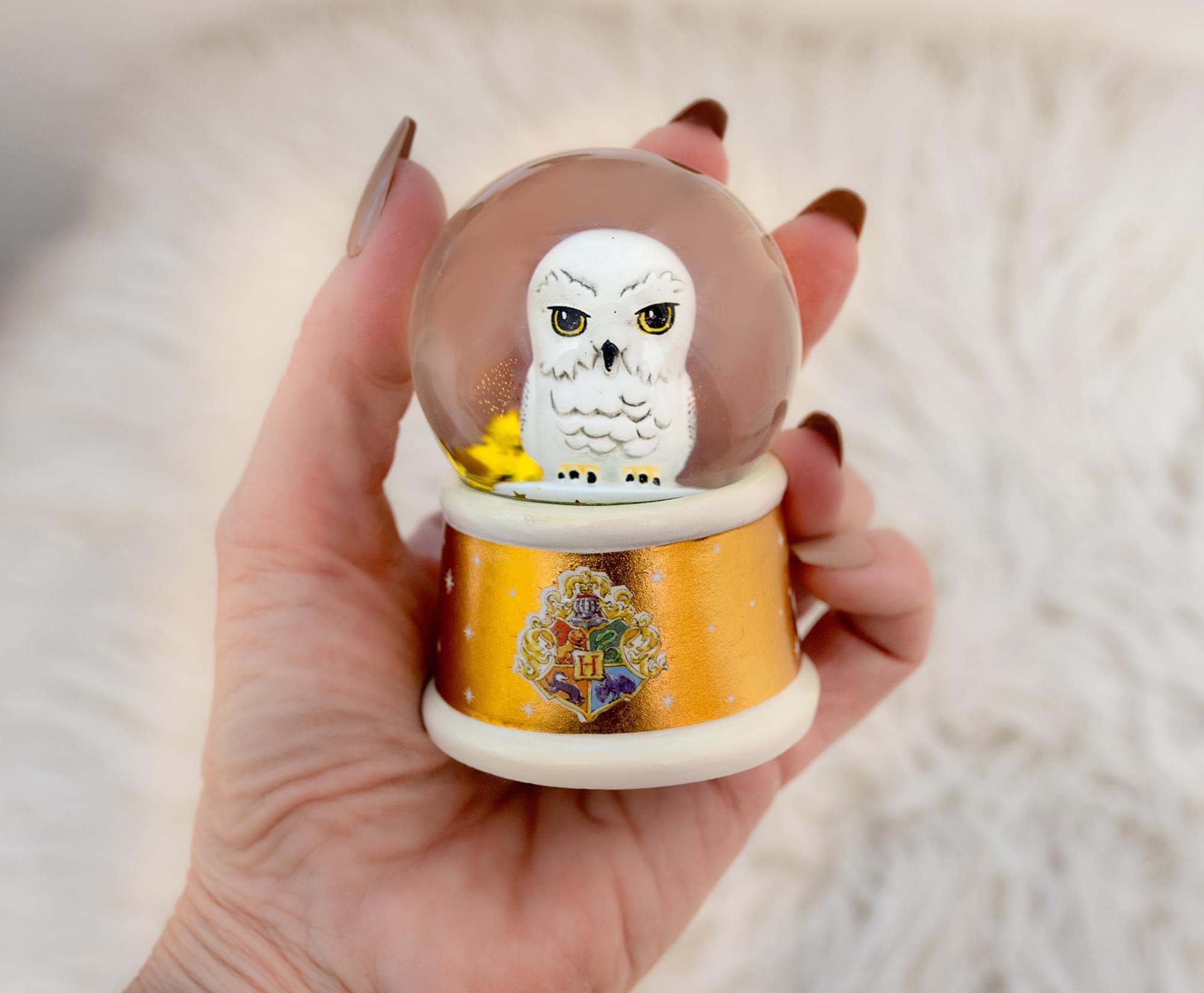 Foto 5 pulgar | Bola De Nieve De Harry Potter Con Forma De Búho Hedwig, Iluminada En Miniatura, Para Adultos - Venta Internacional.