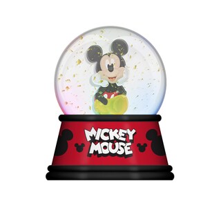 Foto 1 | Bola De Nieve Con Diseño De Mickey Mouse De Disney, Iluminada En Forma De Búfalo Plateado De 100 M - Venta Internacio