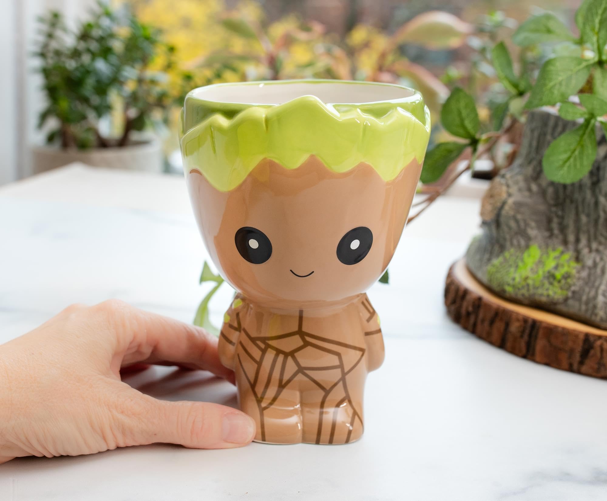 Foto 6 pulgar | Taza Silver Buffalo Marvel Studios Guardianes De La Galaxia Baby Groot De Cerámica 3d - Venta Internacional.