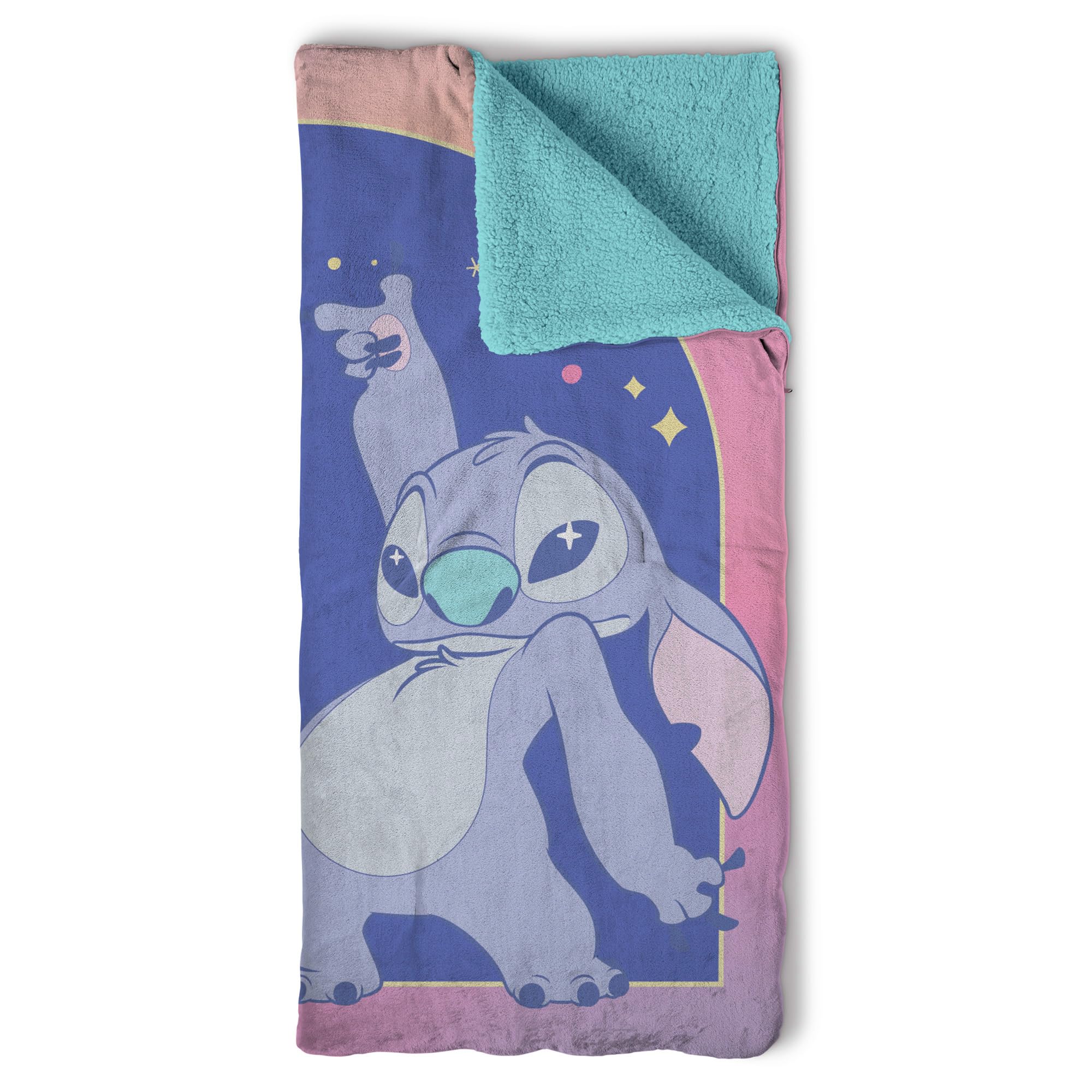 Foto 2 pulgar | Saco De Dormir Disney Lilo And Stitch Silk Touch Sherpa - Venta Internacional.