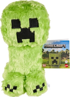 Foto 1 | Peluche Mattel Minecraft Creeper Inspirado En La Película Minecraft Creeper De 20 Cm - Venta Internacional.