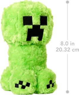 Foto 3 | Peluche Mattel Minecraft Creeper Inspirado En La Película Minecraft Creeper De 20 Cm - Venta Internacional.