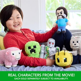 Foto 6 | Peluche Mattel Minecraft Creeper Inspirado En La Película Minecraft Creeper De 20 Cm - Venta Internacional.