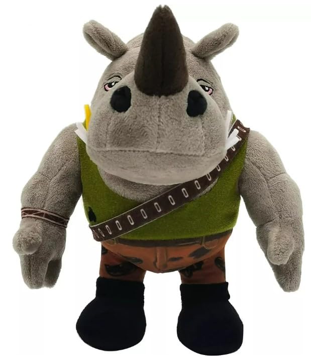 Foto 1 | Peluche Mattel Ninja Turtles Mutant Mayhem Rocksteady 20 Cm - Venta Internacional.