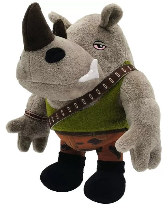 Foto 3 pulgar | Peluche Mattel Ninja Turtles Mutant Mayhem Rocksteady 20 Cm - Venta Internacional.