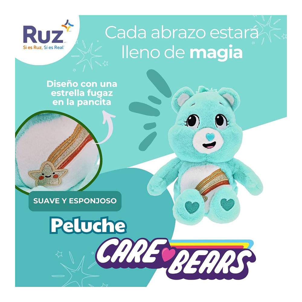 Foto 5 pulgar | Peluche Ruz Care Bears (wish Bear 25 Cm Aqua)
