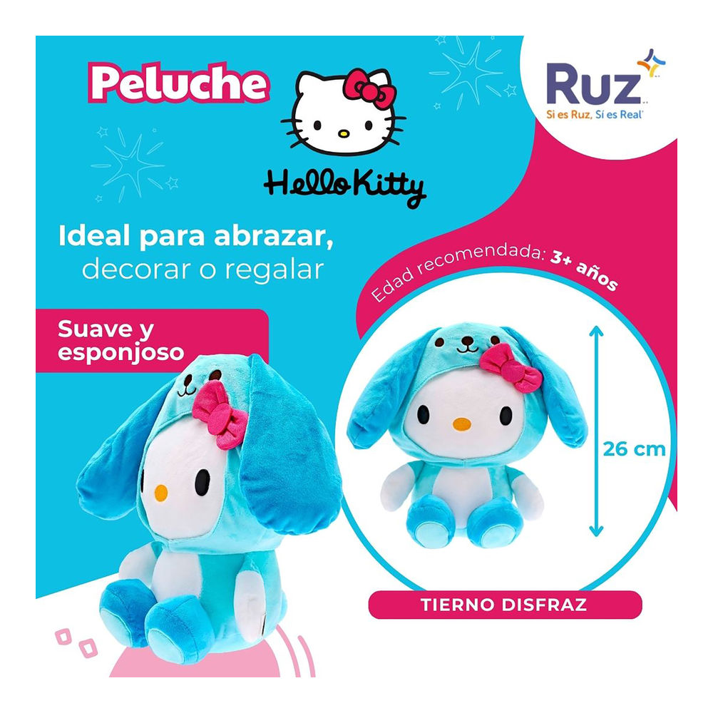 Foto 3 | Peluche Ruz Hello Kitty (dog Costume 30 Cm Azul)