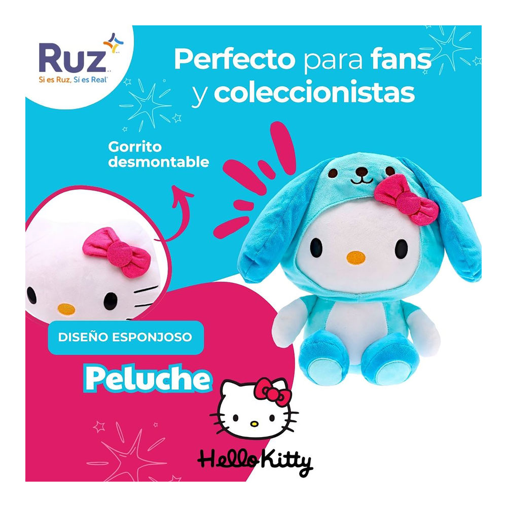 Foto 4 | Peluche Ruz Hello Kitty (dog Costume 30 Cm Azul)