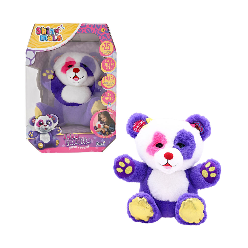 Foto 2 pulgar | Peluche Electrónico Ruz Shinymals (luna Pandita 26 Cm Morado)