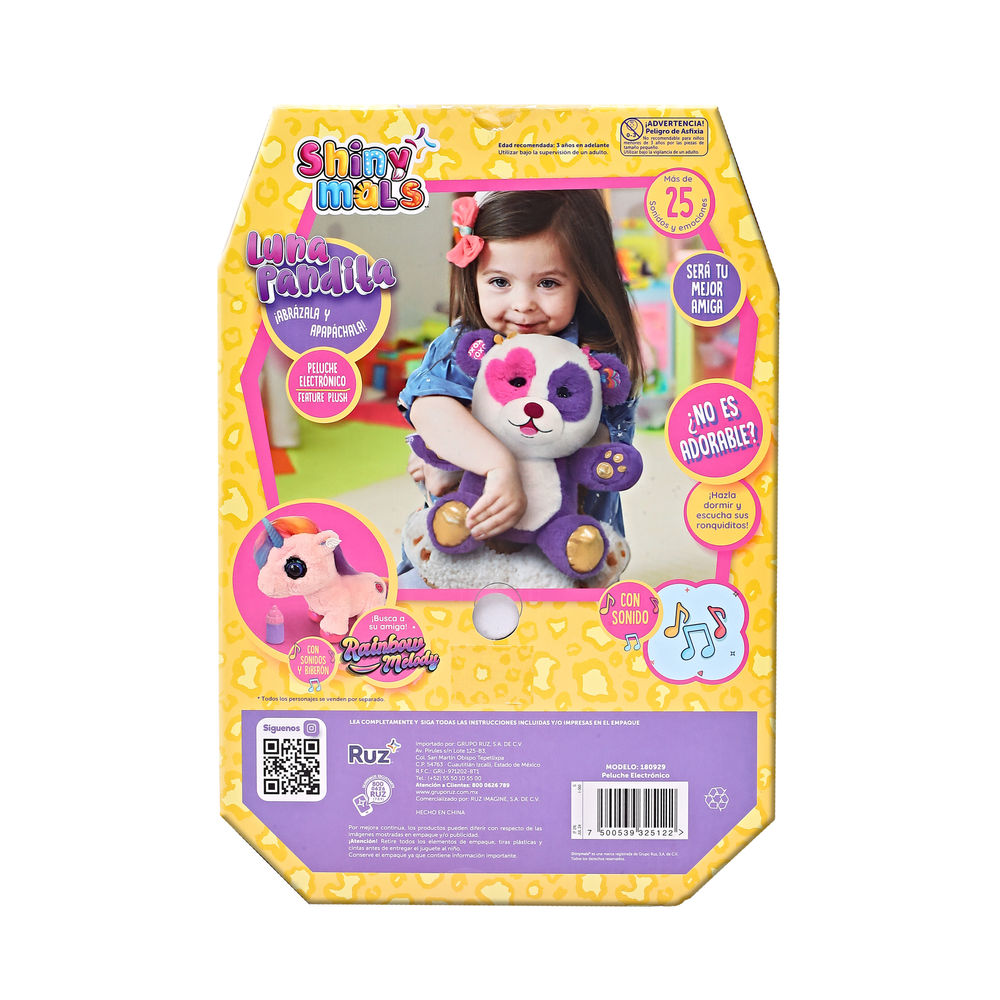 Foto 5 | Peluche Electrónico Ruz Shinymals (luna Pandita 26 Cm Morado)