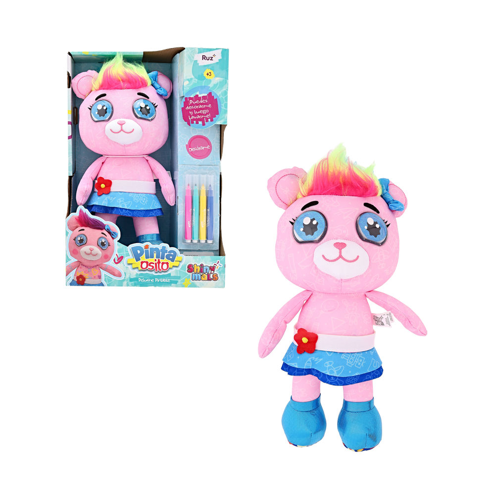 Foto 1 | Peluche Ruz Shinymals (pintaositos 30 Cm Rosa)
