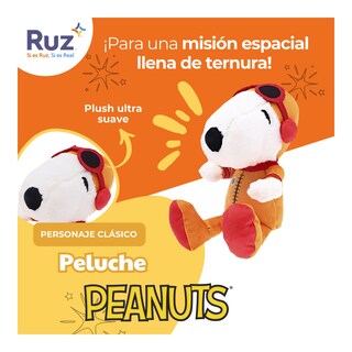 Foto 4 | Peluche Ruz Peanuts (snoopy 15 Cm Astronauta)