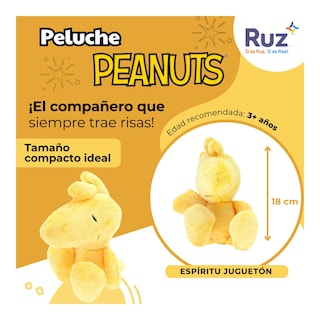 Foto 4 | Peluche Ruz Peanuts (woodstock 18 Cm Amarillo)