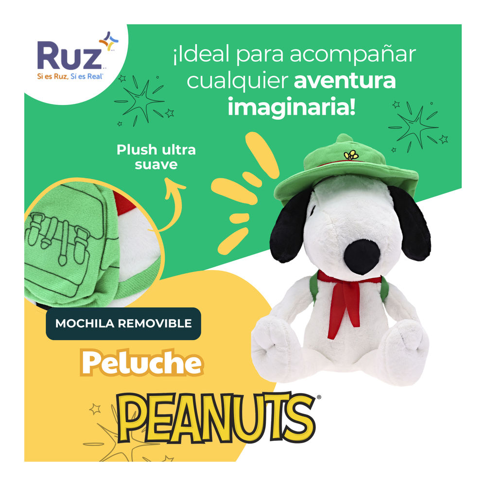 Foto 4 | Peluche Ruz Peanuts (snoopy 30 Cm Explorador)