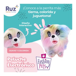 Foto 4 | Peluche Ruz Fashion Pets (pommy Anne Rosa 24 Cm)