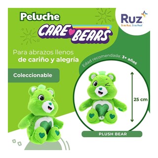 Foto 3 | Peluche Ruz Care Bears (good Luck Bear 25 Cm Verde)