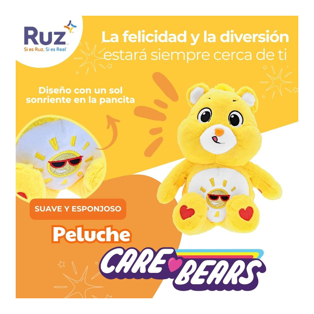 Foto 5 pulgar | Peluche Ruz Care Bears (funshine Bear 25 Cm Amarillo)