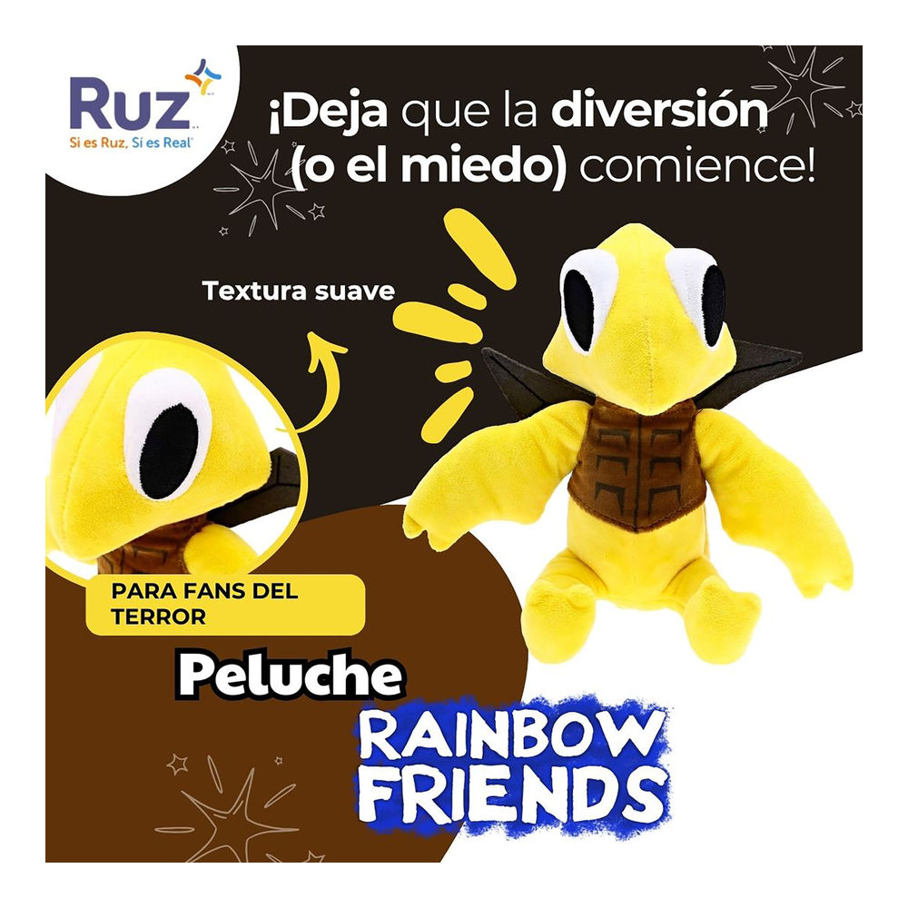 Foto 5 pulgar | Peluche Ruz Rainbow Friends (yellow 20 Cm)
