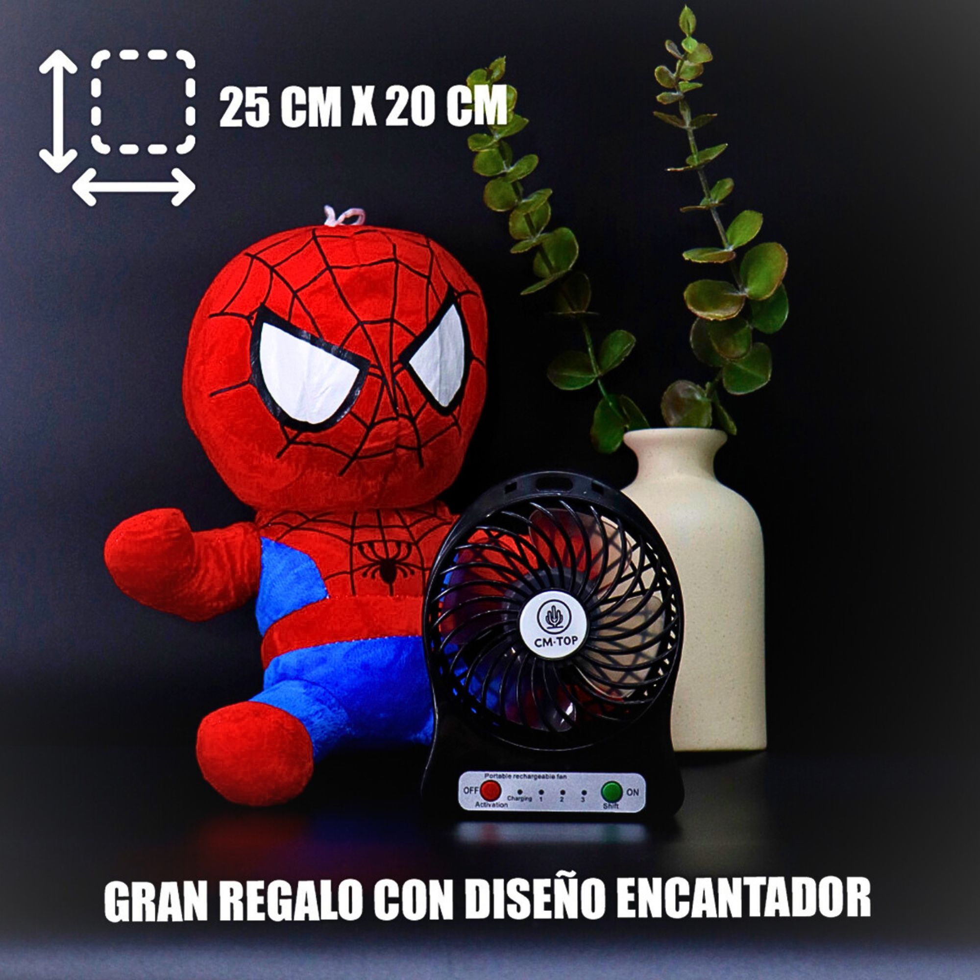 Foto 9 pulgar | Peluche Hombre Areña Spider Man  Regalo Niños  25 Cm