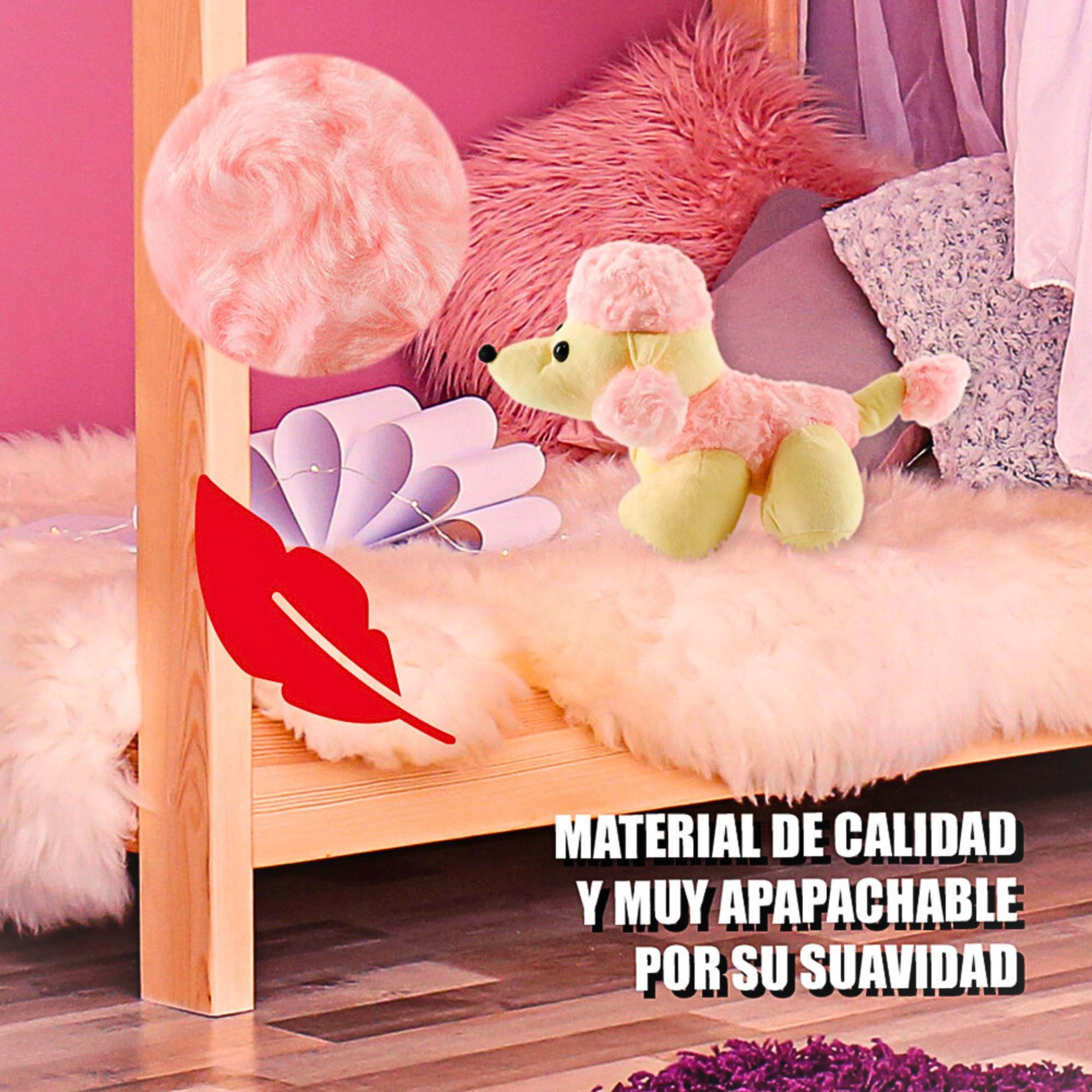 Foto 4 pulgar | Perro de Peluche Pudul Rosa