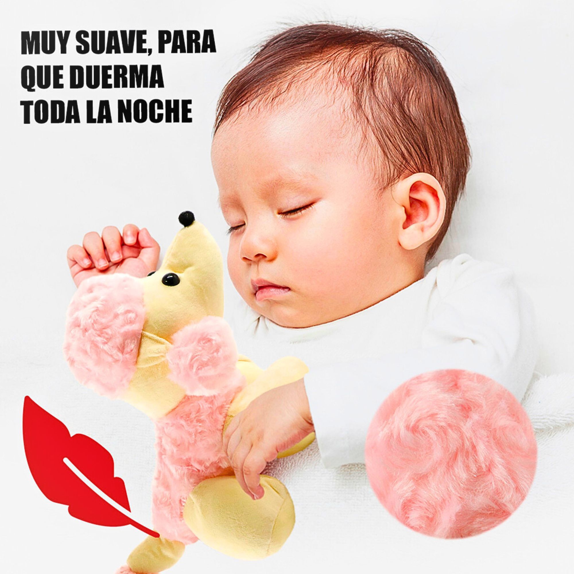 Foto 4 | Perro de Peluche Pudul Rosa