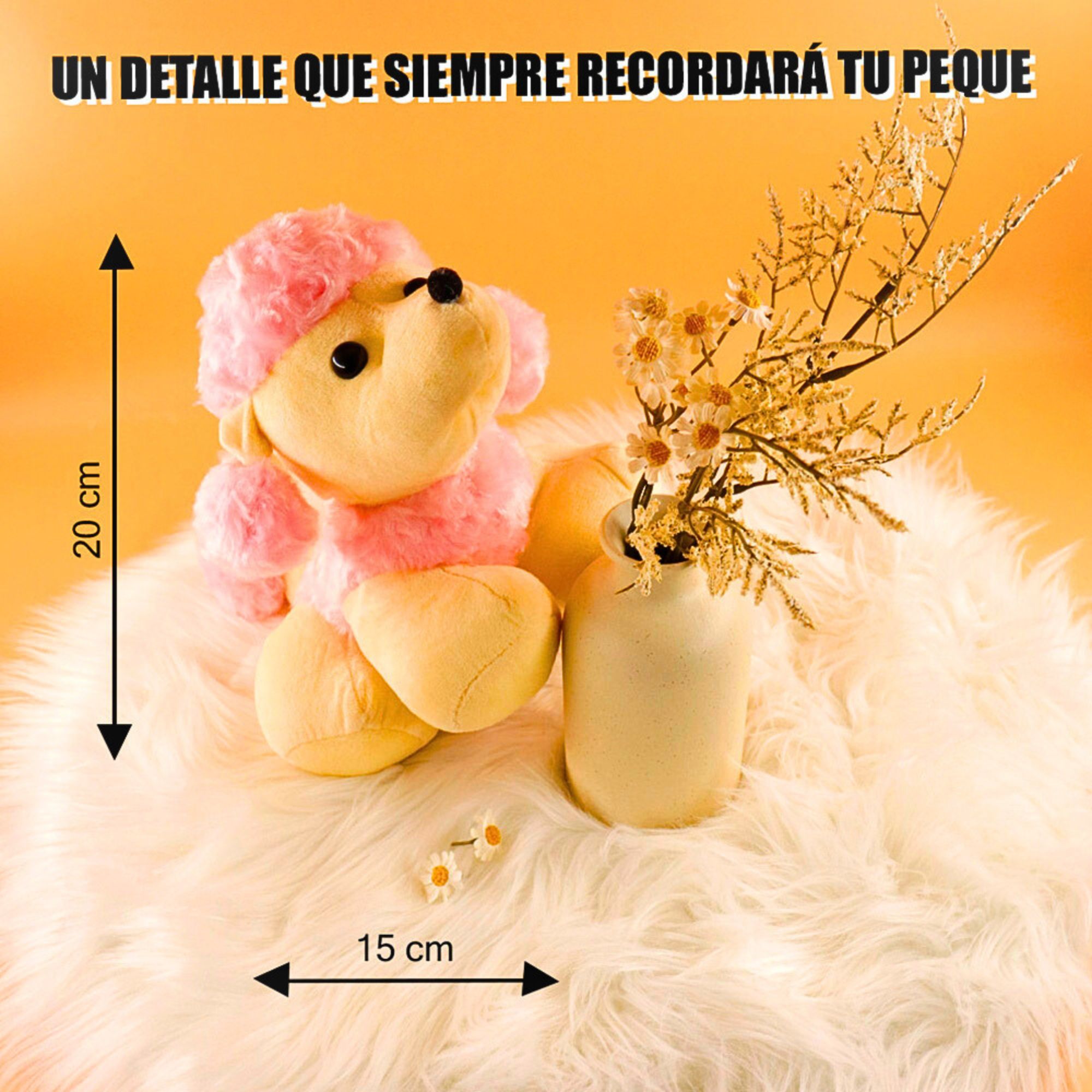 Foto 6 pulgar | Perro de Peluche Pudul Rosa