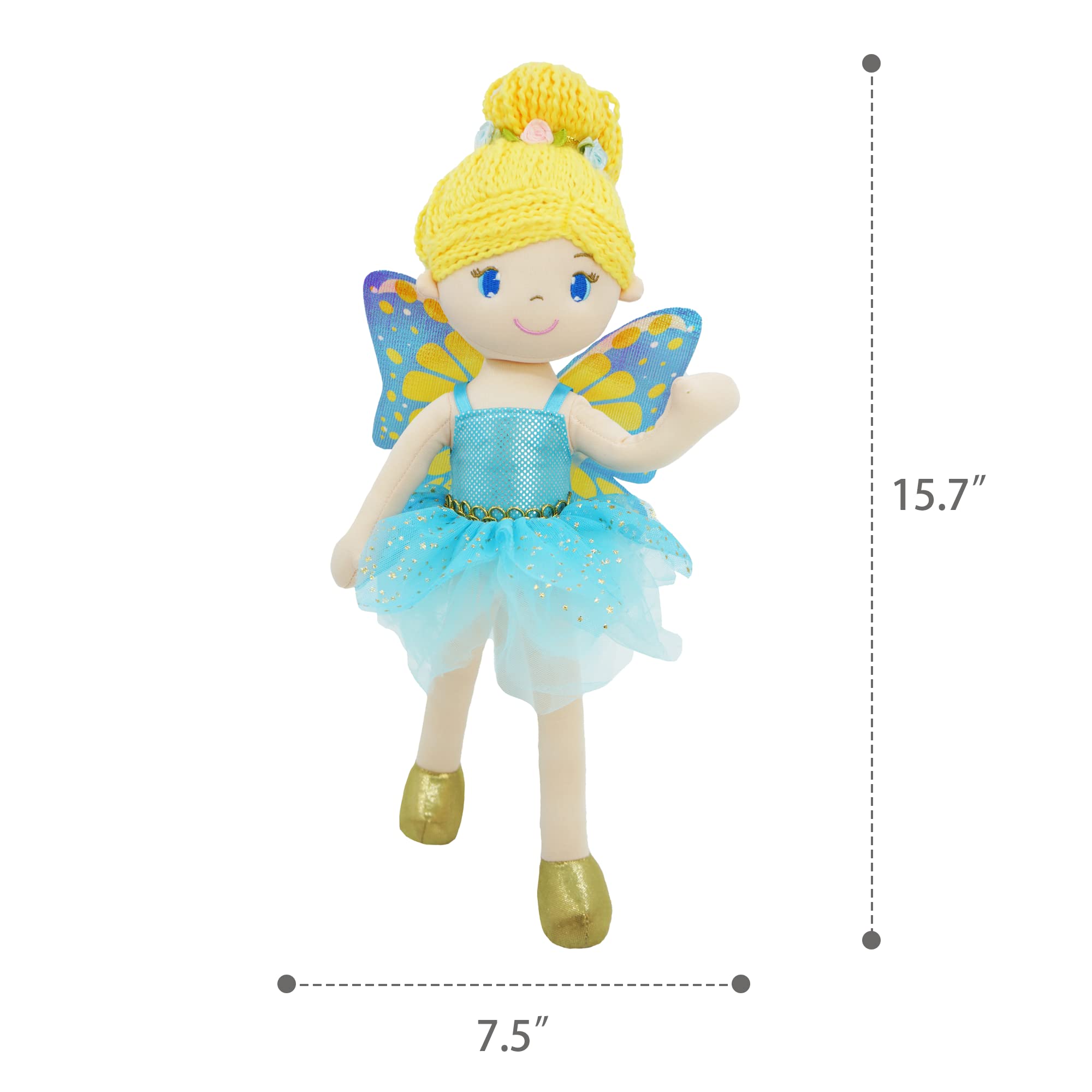 Foto 7 | Muñeca De Peluche June Garden Fayetta De 16 Pulgadas Con Alas - Venta Internacional.