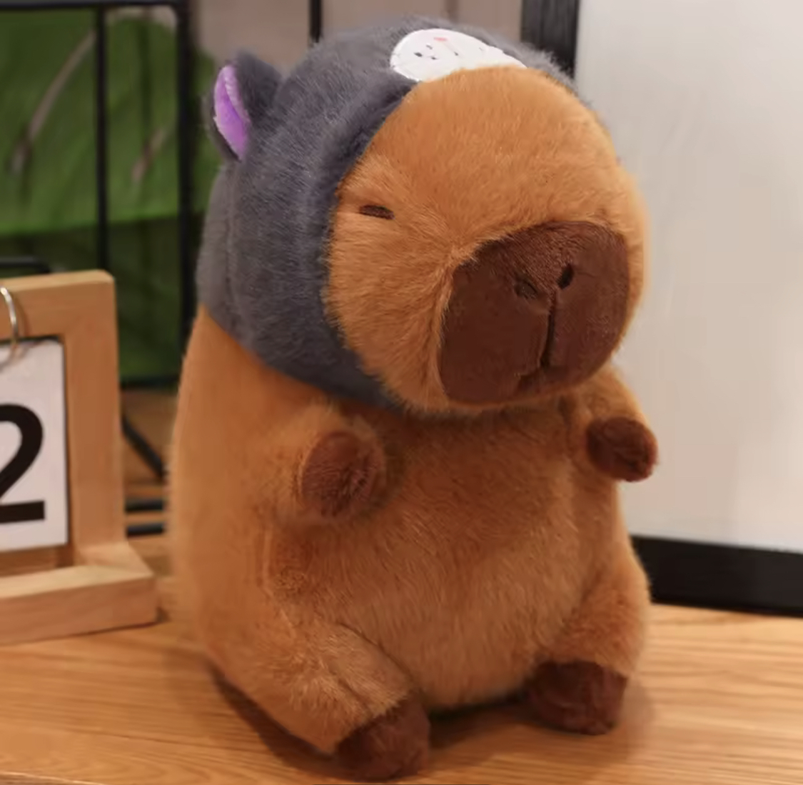 Foto 5 pulgar | Peluche Capibara Lindo Gorro Gatito