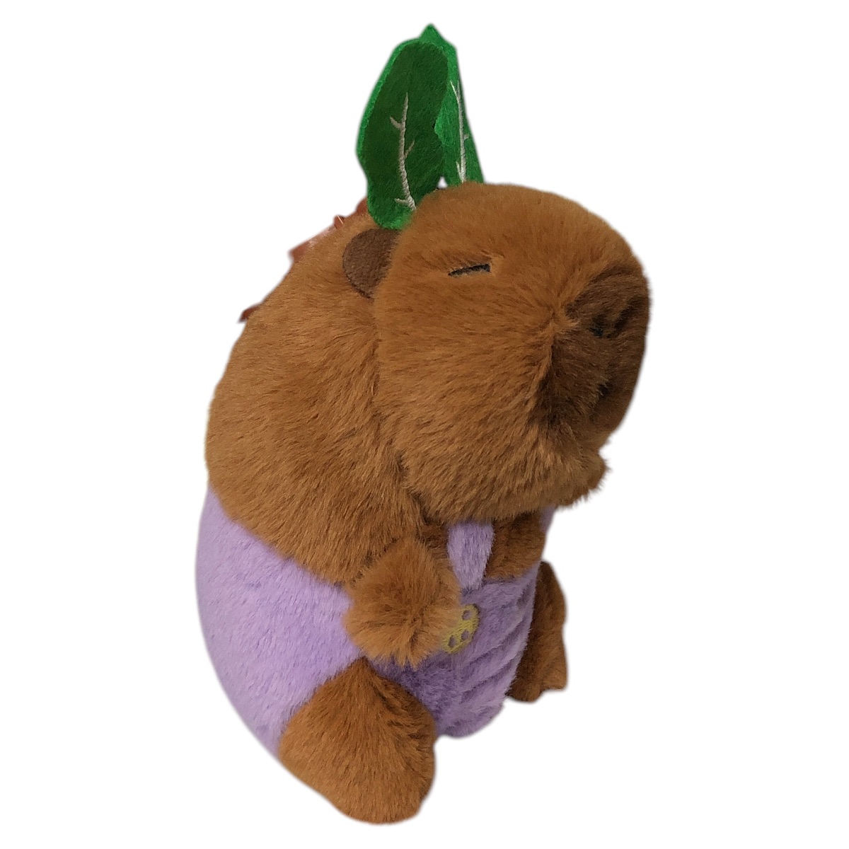 Foto 3 pulgar | Llavero De Peluche Capybara Hojitas