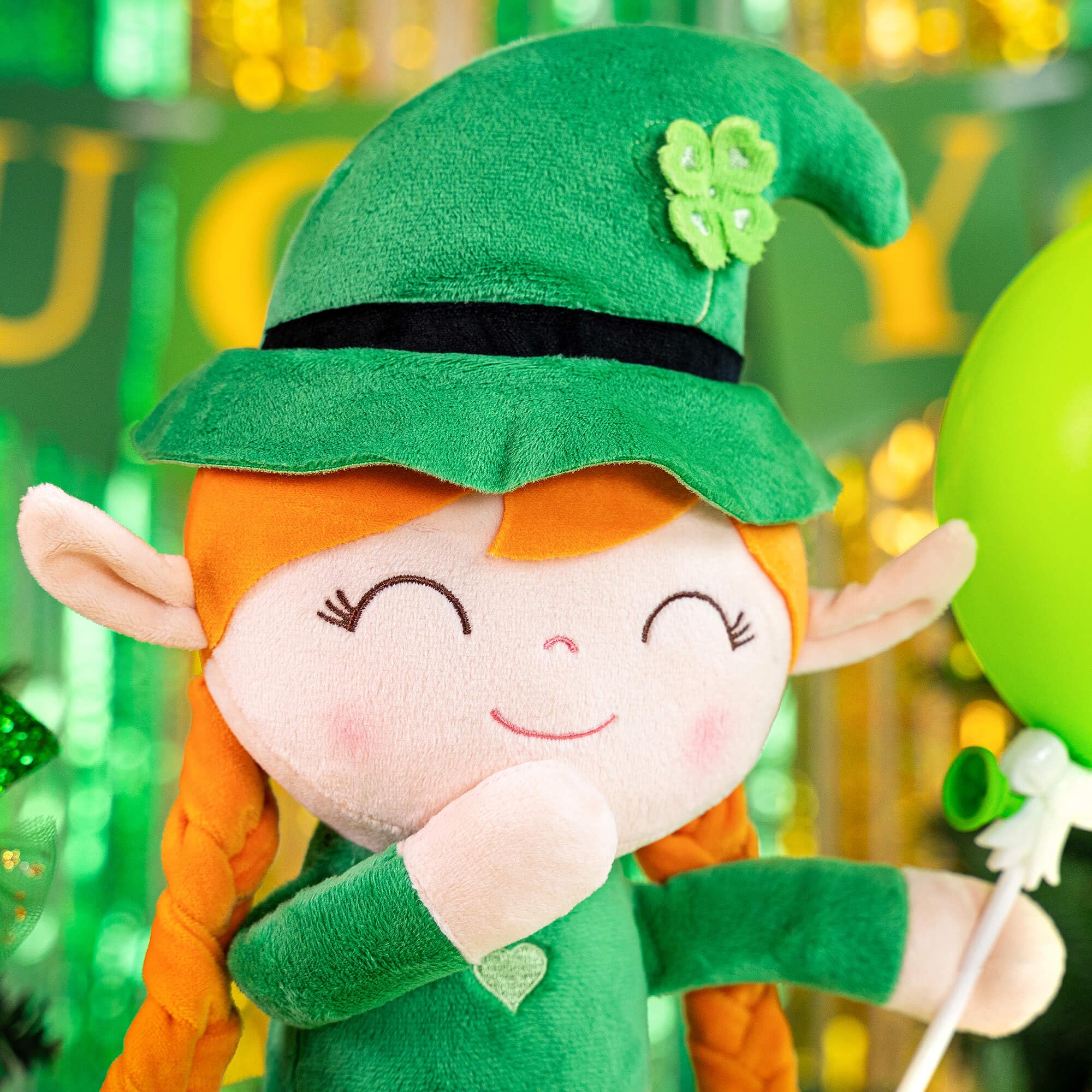 Foto 4 | Muñeca De Peluche Gloveleya Para El Día De San Patricio, 16 Cm, Color Verde, Regalo - Venta Internacional.