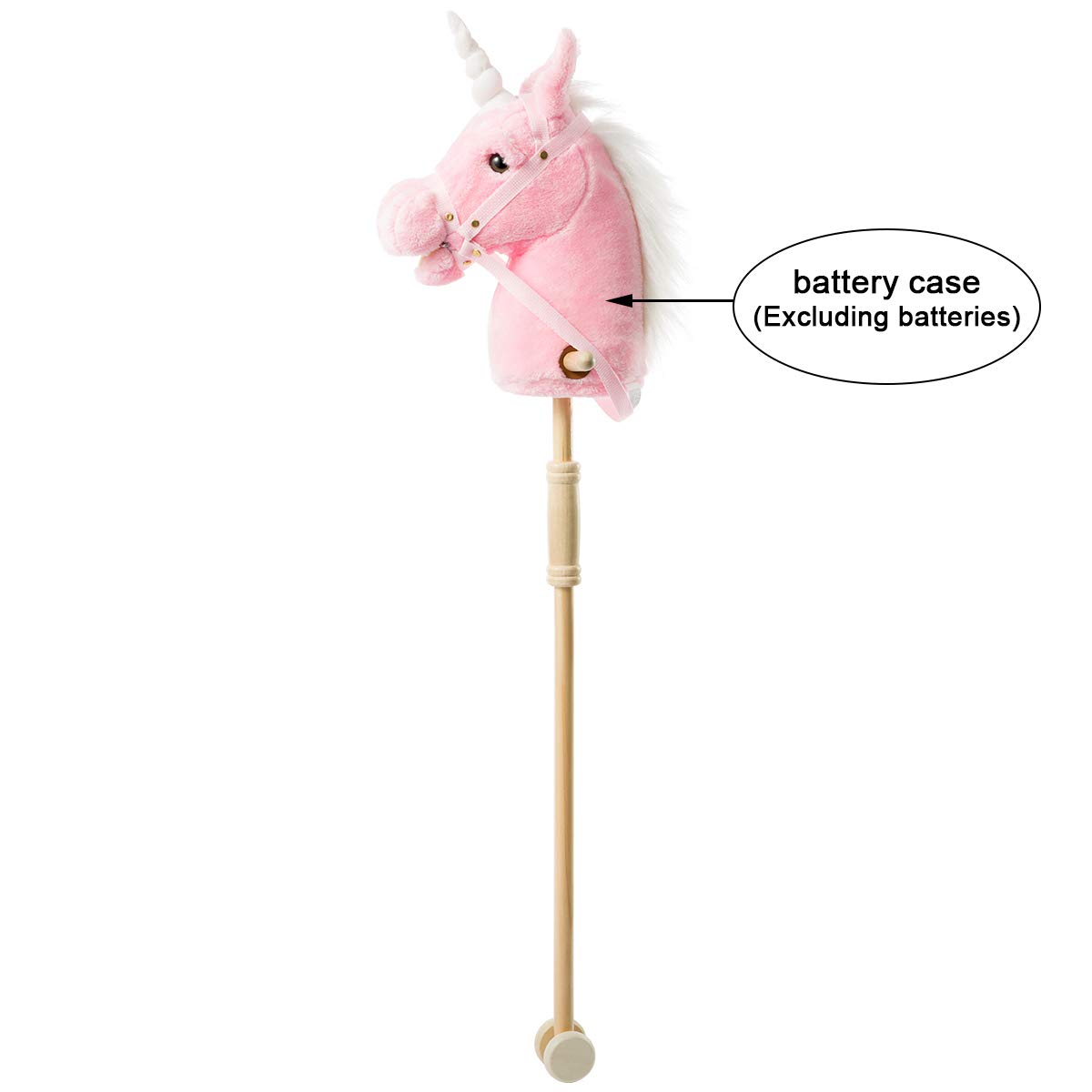 Foto 4 pulgar | Palo De Peluche Con Forma De Unicornio, Diseño De Caballo, Hollyhome, Con Sonidos De Relincho, 94 Cm - Venta Interna