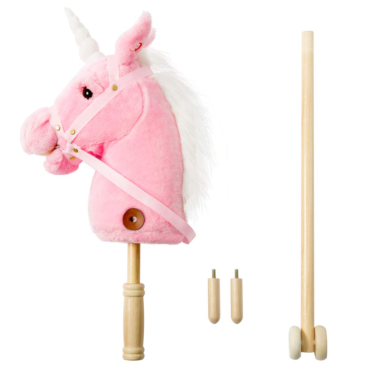 Foto 5 | Palo De Peluche Con Forma De Unicornio, Diseño De Caballo, Hollyhome, Con Sonidos De Relincho, 94 Cm - Venta Interna
