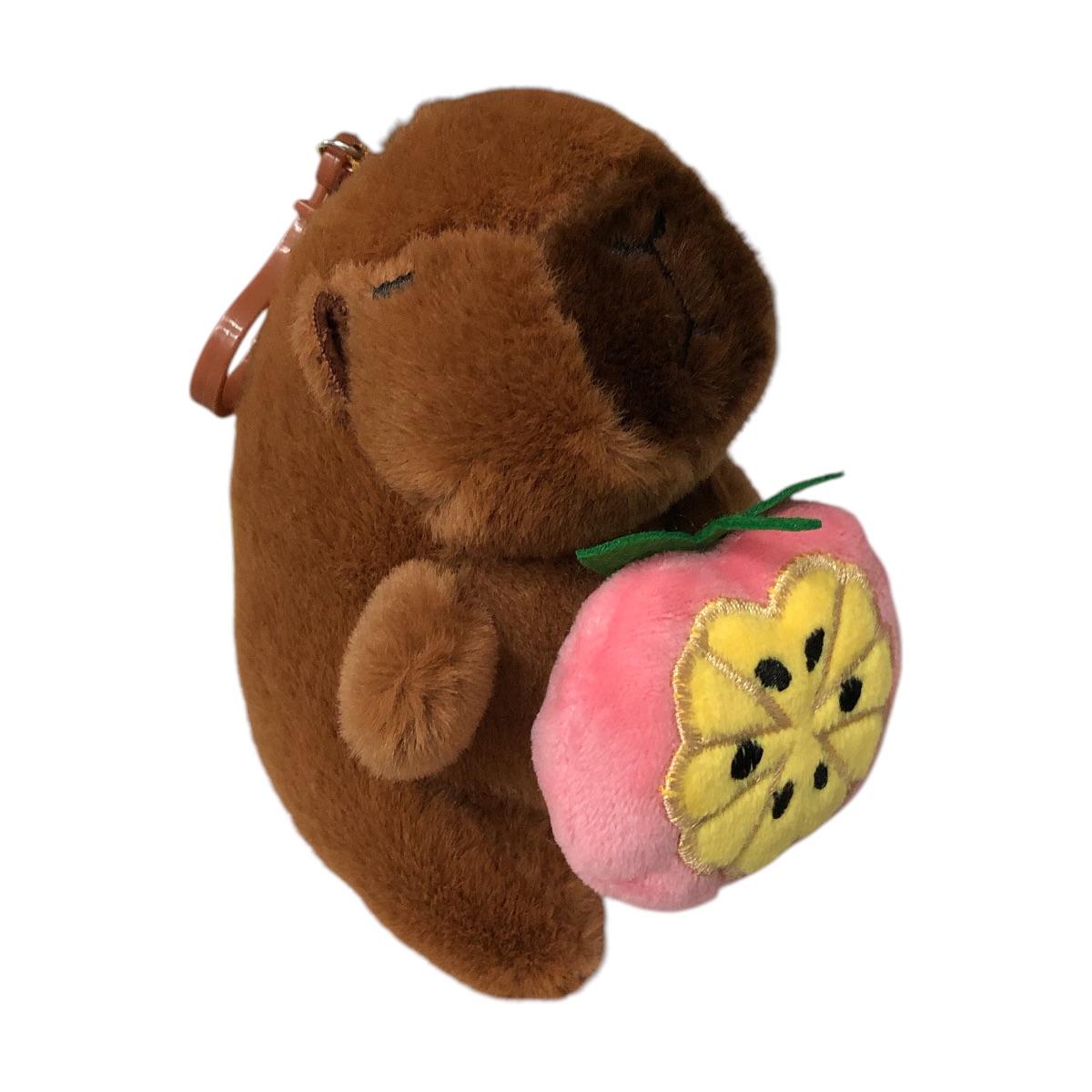 Foto 2 pulgar | Llavero De Peluche Capybara Fruta