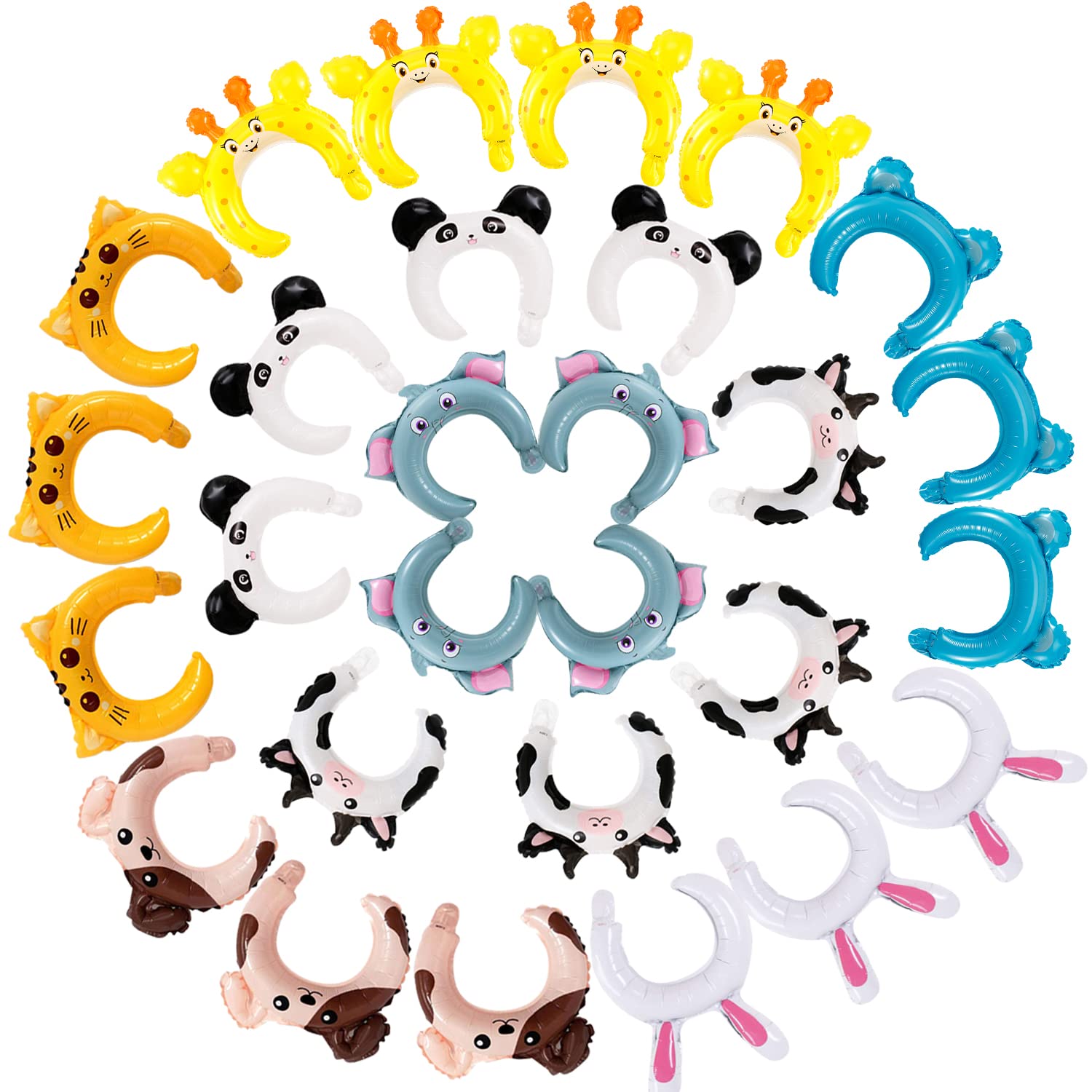Foto 6 pulgar | Tarjetas De San Valentín Y Diademas Inflables Con Forma De Animal Para Niños - Venta Internacional.
