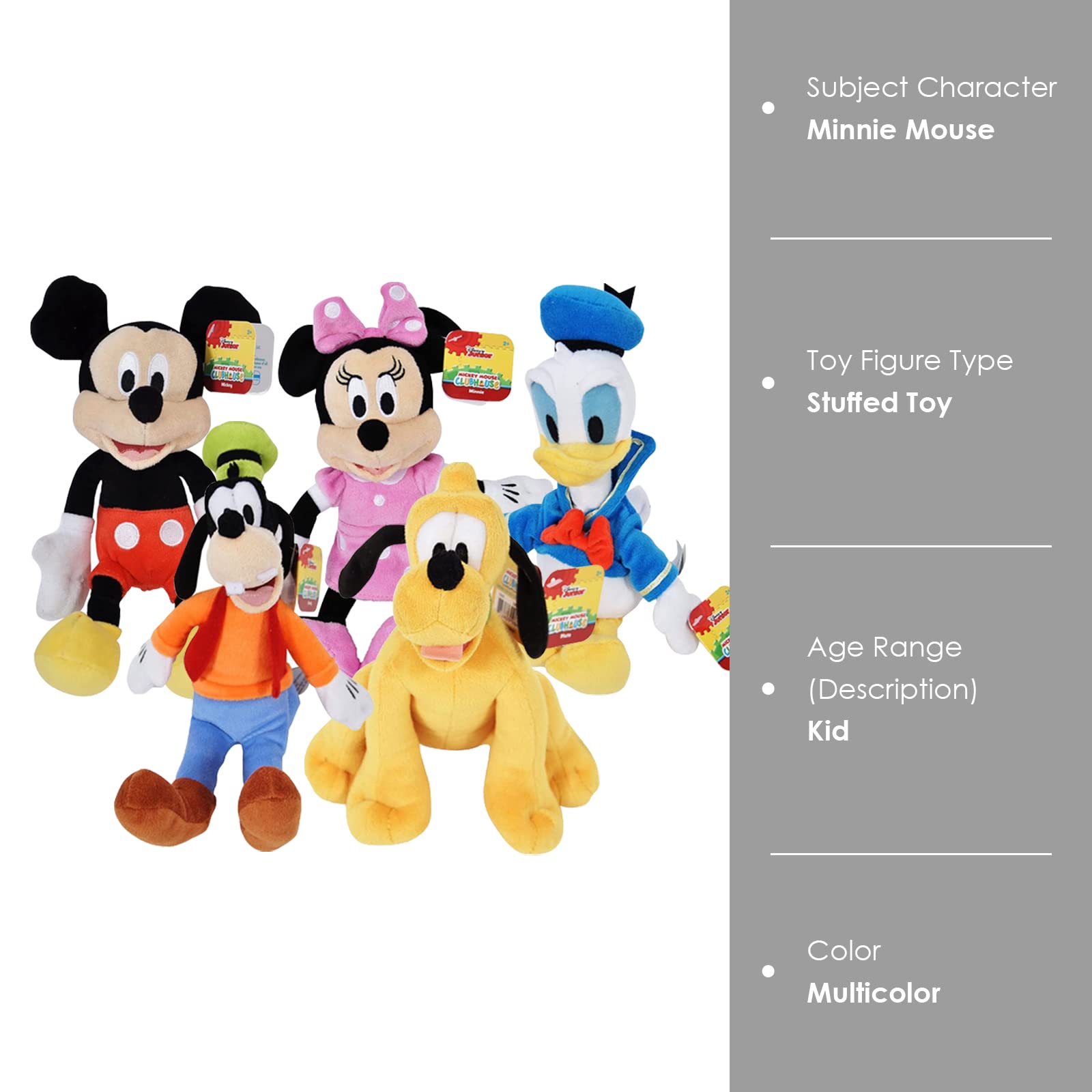 Foto 5 pulgar | Peluche Disney Gang 9 Bean Mickey Minnie Donald Pluto Goofy - Venta Internacional.