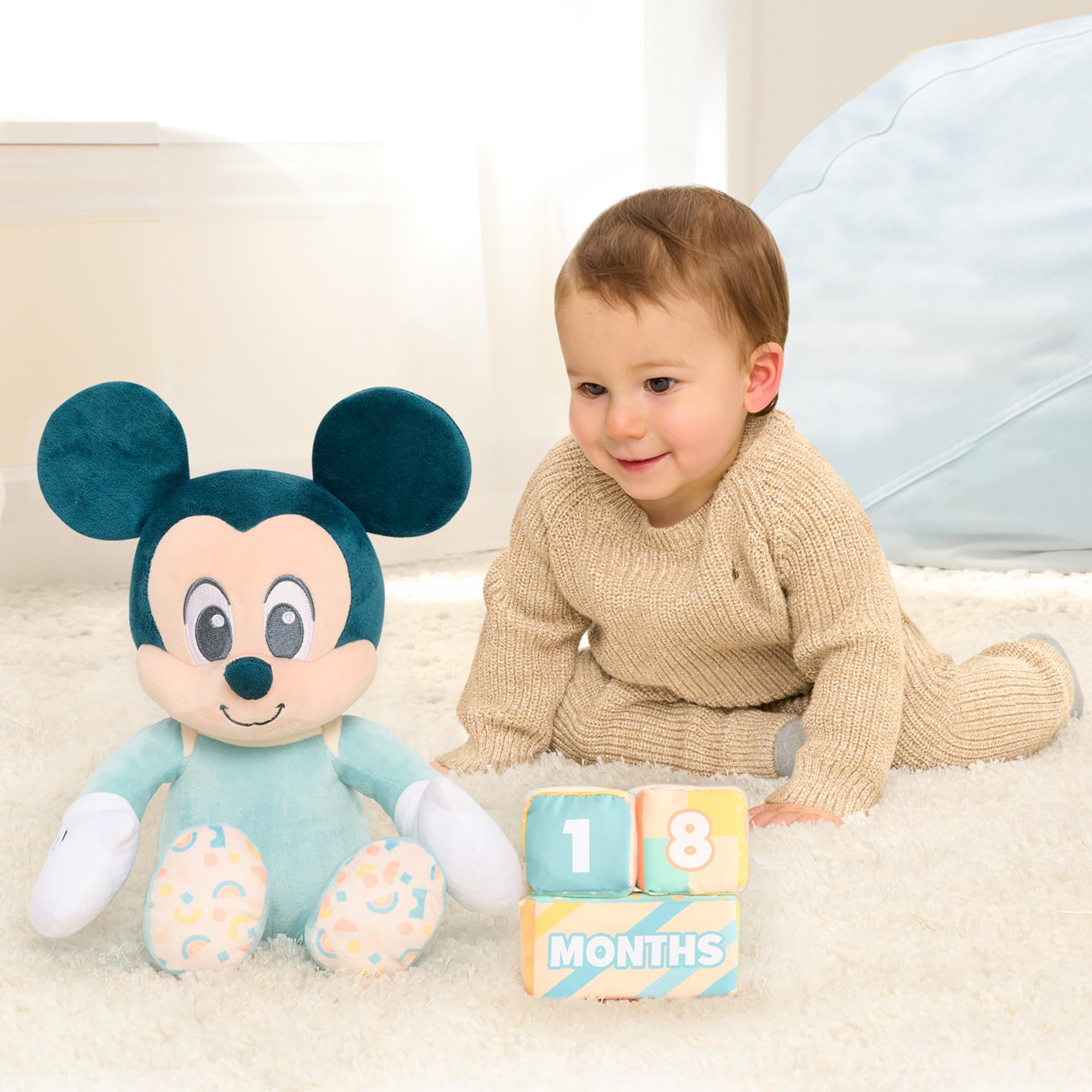 Foto 3 pulgar | Peluche Just Play Disney Baby My First Year Mickey Mouse - Venta Internacional.