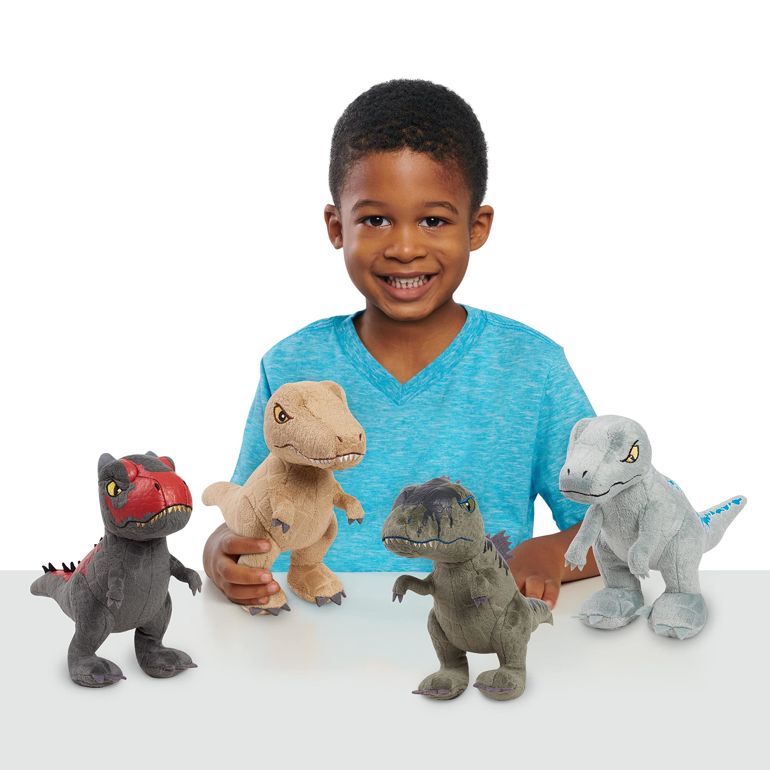 Foto 2 | Peluche De Peluche Jurassic World Carnotaurus Y Giganotosaurus, Paquete De 2 - Venta Internacional.