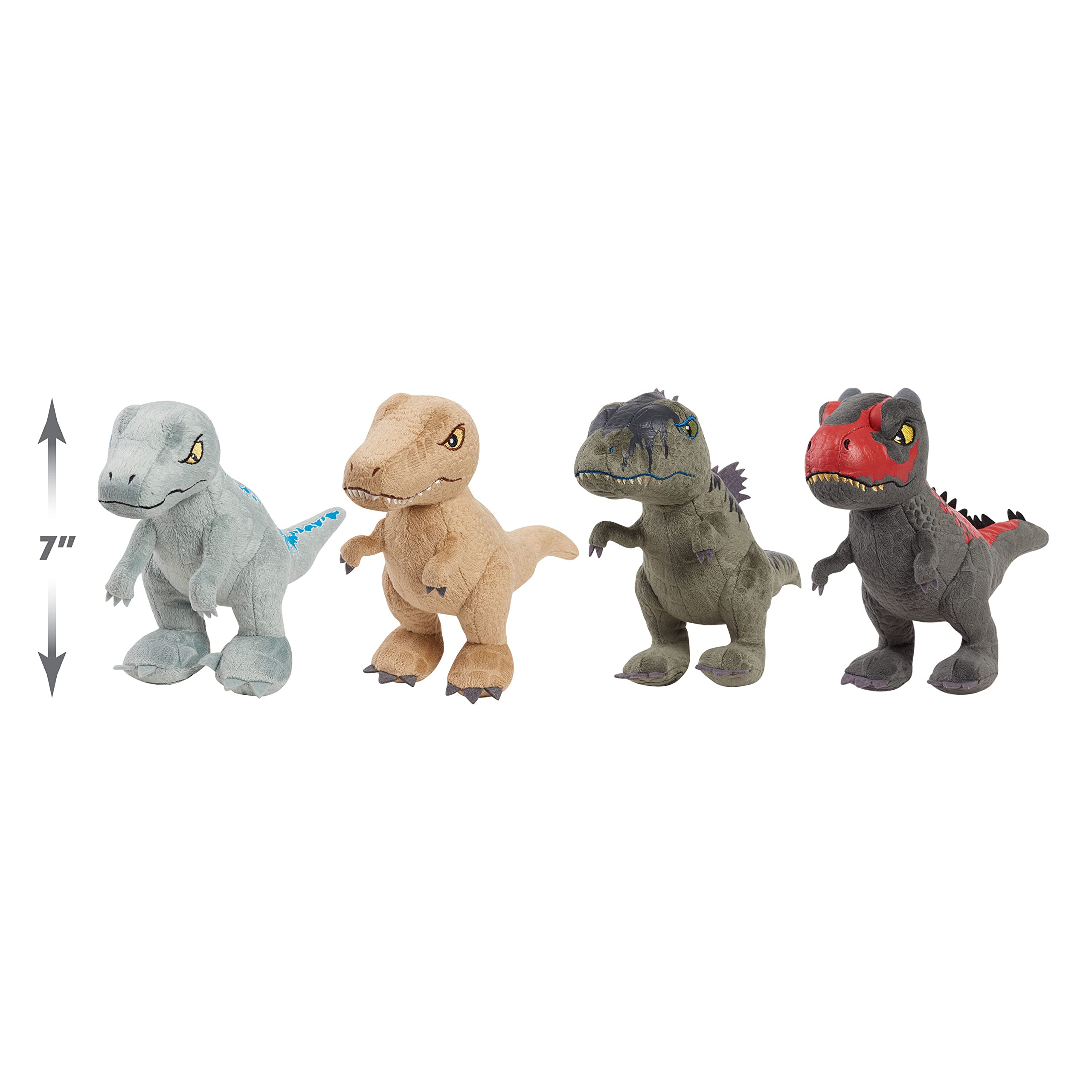Foto 6 pulgar | Peluche De Peluche Jurassic World Carnotaurus Y Giganotosaurus, Paquete De 2 - Venta Internacional.