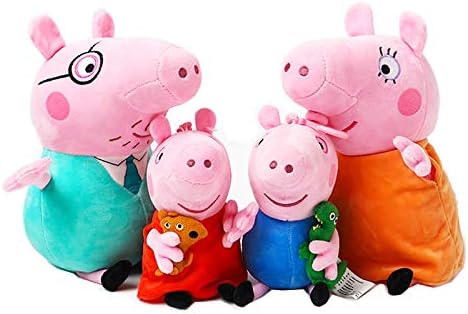 Foto 2 pulgar | Peluches Familia Lindos Cerditos Set 4 Piezas